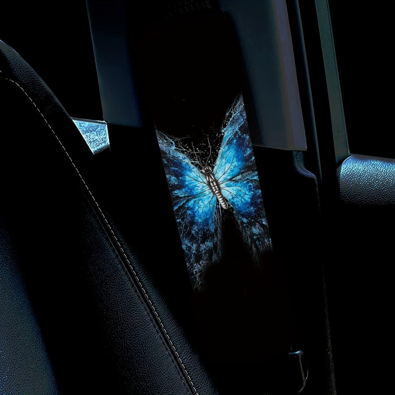 Bottom Large Butterfly Print Car Shoulder Cover