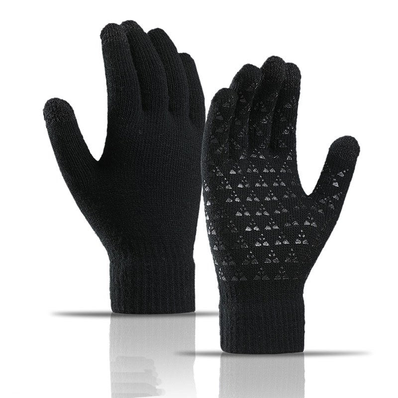 Unisex Winter Knitted Wool Gloves Touch Screen Warm