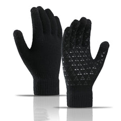 Unisex Winter Knitted Wool Gloves Touch Screen Warm