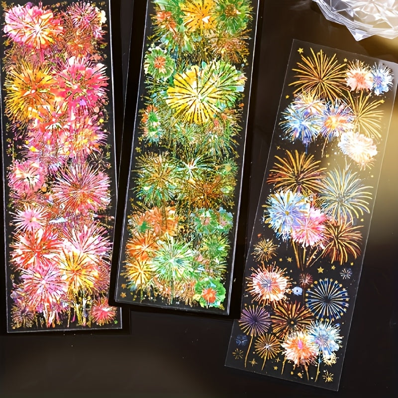 Vibrant Fireworks Instant Series Stickers for Crafts and Art