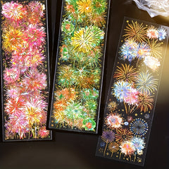 Vibrant Fireworks Instant Series Stickers for Crafts and Art