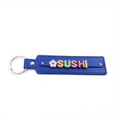 Personalized Pet Memorial Keychain with Rhinestone String - Up to 8 Letters