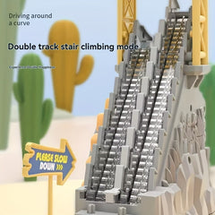Dino Double Track Slide Toy with Mini Dinosaurs