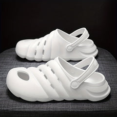 Men's Platform Clogs Hollow Out Garden Shoes