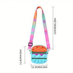Candy Hamburger Shape Shoulder Bag for Girls
