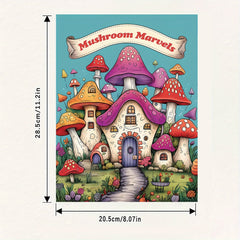 Miracle Mushroom Coloring Book with Writing and Drawing Board