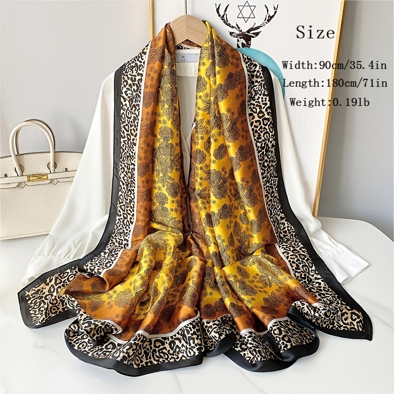 Large Silk Scarf Shawl for Warmth and Style