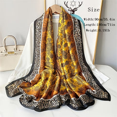 Large Silk Scarf Shawl for Warmth and Style