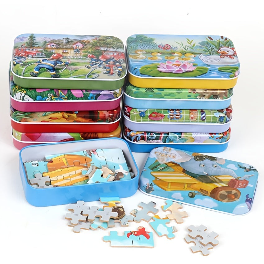 60pcs Cartoon Jigsaw Puzzle for Kids Educational Toys