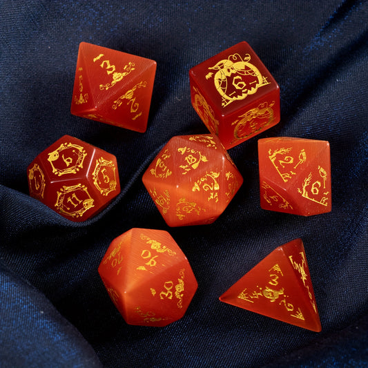 Simulated Opal Gem Dice for TRPG Cthulhu Games