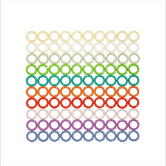 100pcs Round Stitch Markers 10 Colors Practical Crochet Locking Accessories