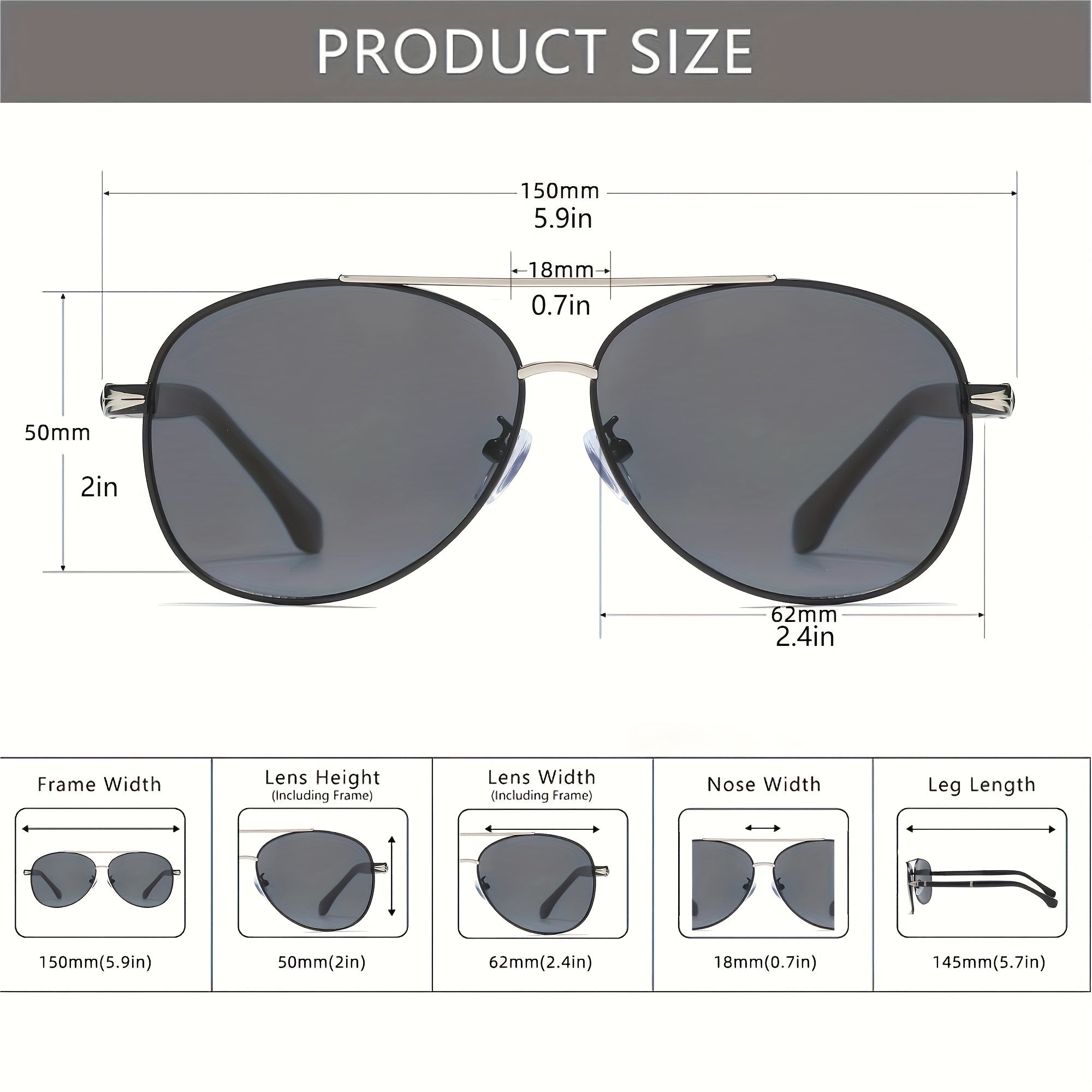 Men's Business Sunglasses UV400 Protection Outdoor Riding Fishing