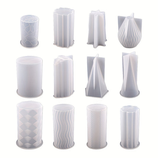 Cylinder Candle Silicone Mold for Epoxy Resin