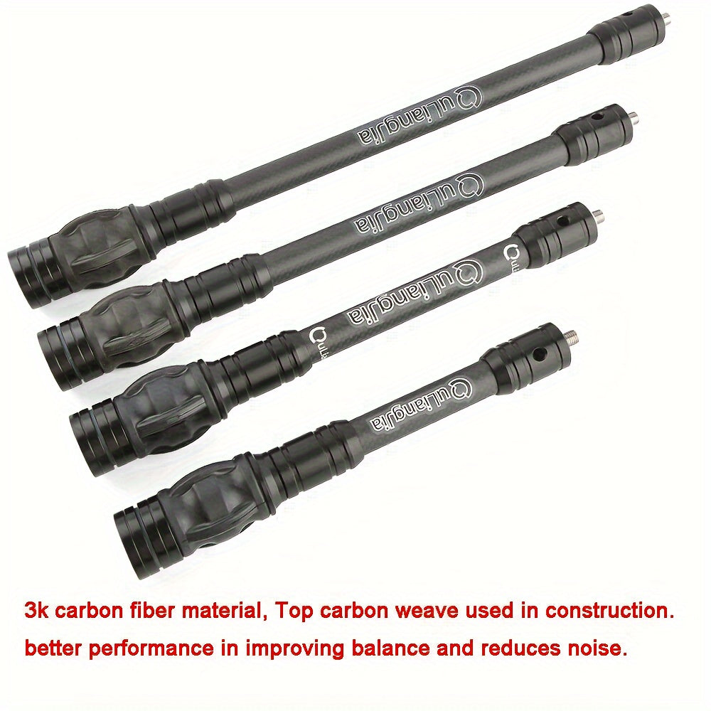 Archery Bow Stabilizer 12 Inch Carbon Fiber Balance Bar for Compound Bow