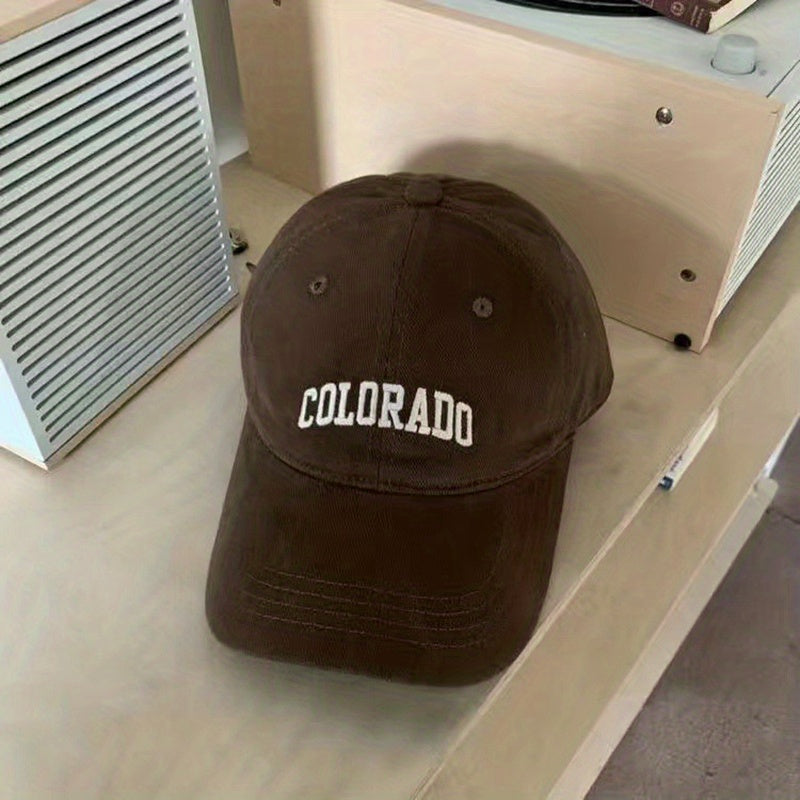 Wool Embroidery Alphabet Baseball Cap - American Retro Cap