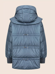 Women's Warm Puffer Jacket with Hood
