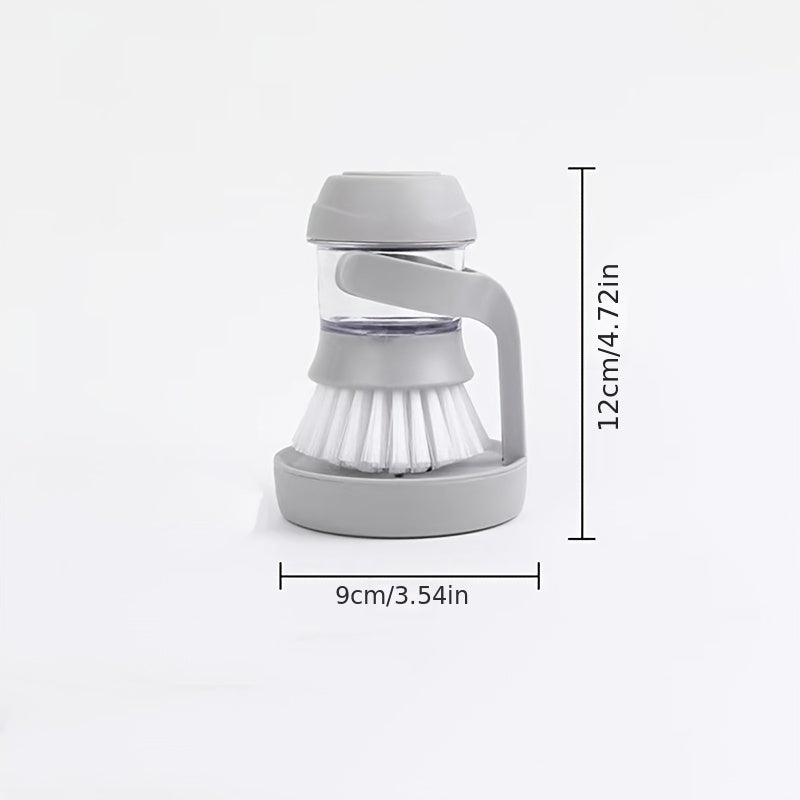 Soap Dispensing Palm Brush Kitchen Sink Pan Brush