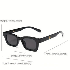 Men's Cat Eye Shape Sunglasses Retro Small Frame Eyewear