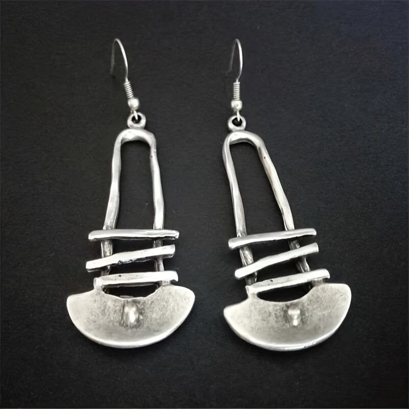 Boho Vintage Geometric Pendant Earrings Women Jewelry