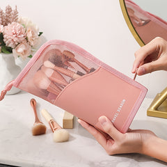 Large Waterproof Cosmetic Bag Portable Makeup Brush Organizer