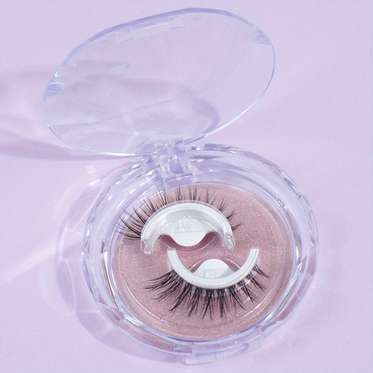 Self-adhesive False Eyelashes Round Box C Curling