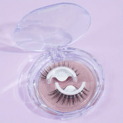 Self-adhesive False Eyelashes Round Box C Curling
