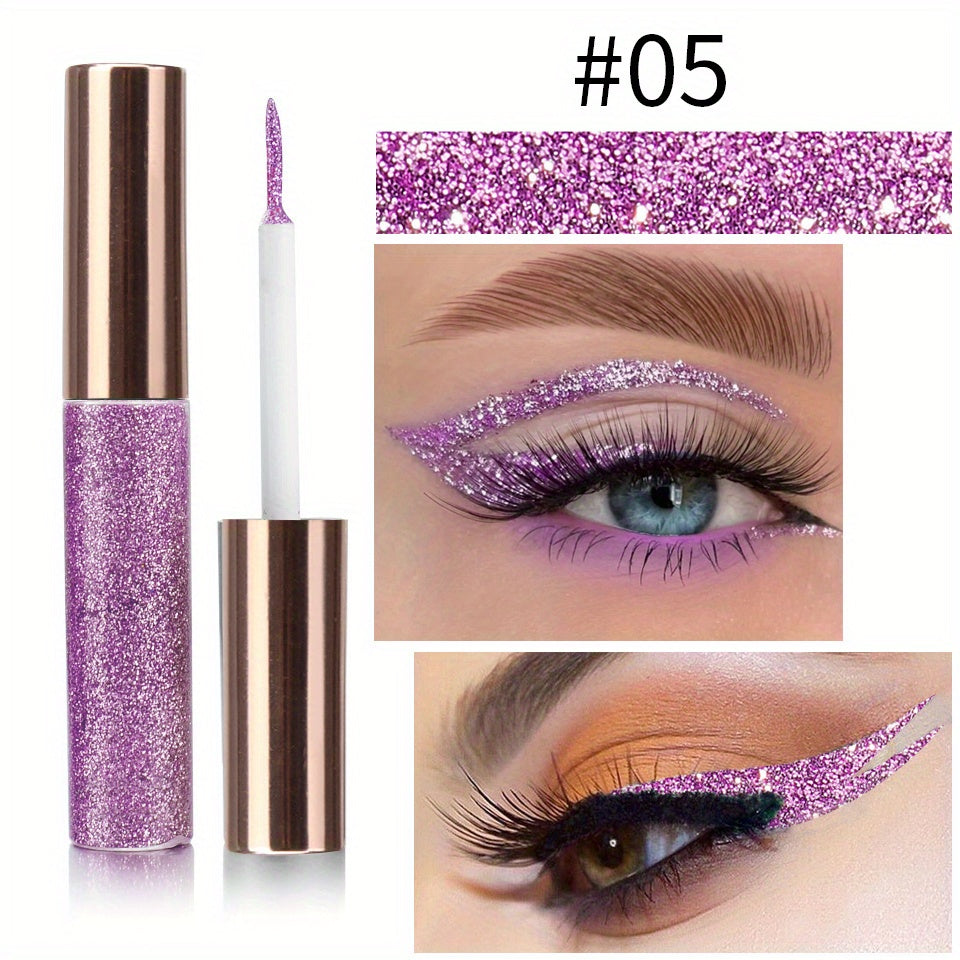 16 Colors Sparkling Diamond Eyeliner Pen High Saturation Eye Makeup Tool