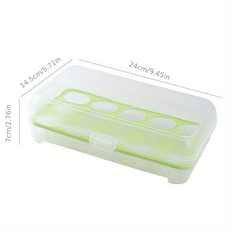 15 Grids Egg Storage Box With Lid Durable Reusable Anti Drop Container