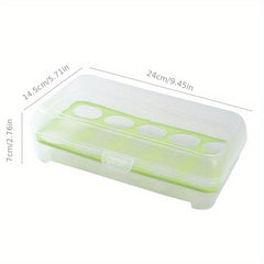 15 Grids Egg Storage Box With Lid Durable Reusable Anti Drop Container