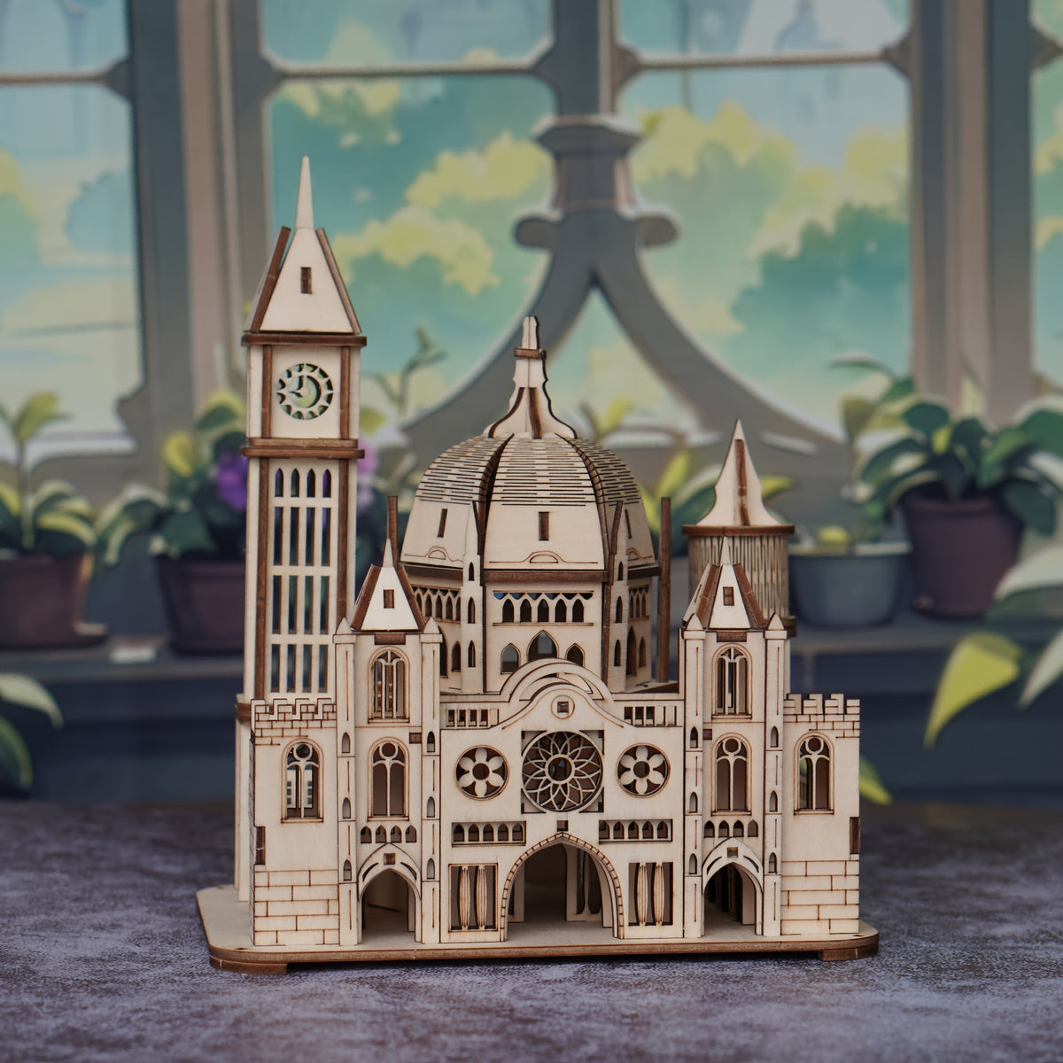 3D Wooden Castle Puzzle Kit Architecture Gift Thanksgiving Christmas