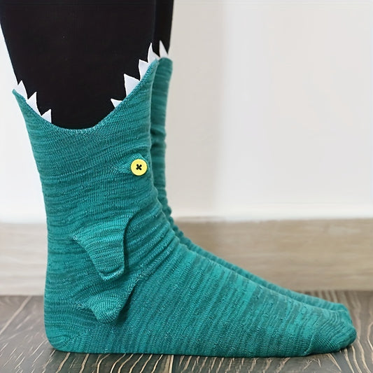 Christmas Crocodile Knit Cuff Socks Hand Knitted Winter War
