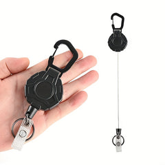 Heavy Duty Retractable Keychain with Metal Buckle