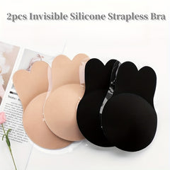 2pcs Self Adhesive Silicone Strapless Invisible Push Up Bras