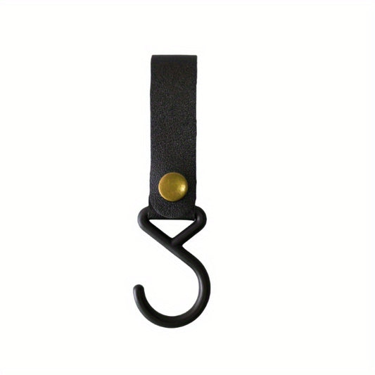 Portable Outdoor Hook S type Leather Storage Hook Hanging Triangle Rack Hook