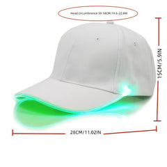 LED Luminous Running Peaked Cap Sunshade Mountaineering Sunscreen Baseball Cap