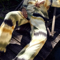 Women's Plus Tie Dye Shirt & Pants 2 Piece Set