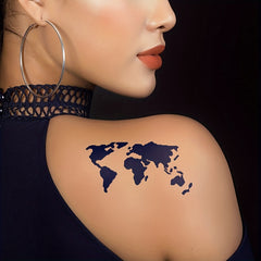 Geometric Animal Word Tattoo Stencil & Dye Paste Set