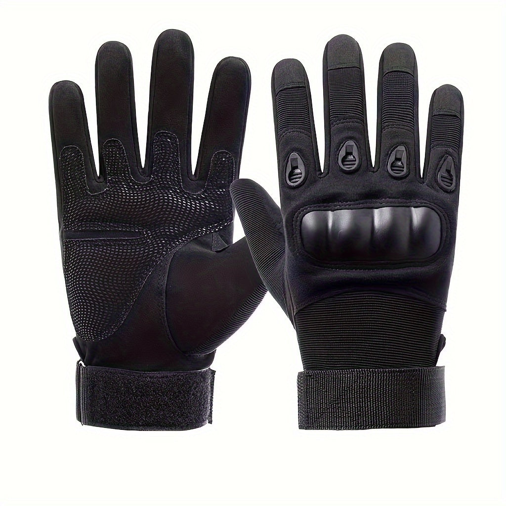 Men's Full Finger Tactical Gloves for Motorcyclist Paintball Combat Driving