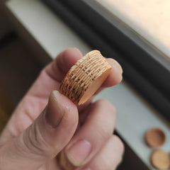 2pcs Mini Bamboo Weaving Fruit Basket for Doll House Decoration