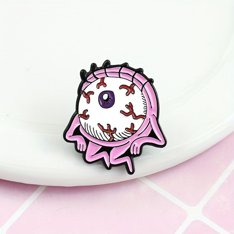 Big Eye Boy One eyed Monster Brooch For Men