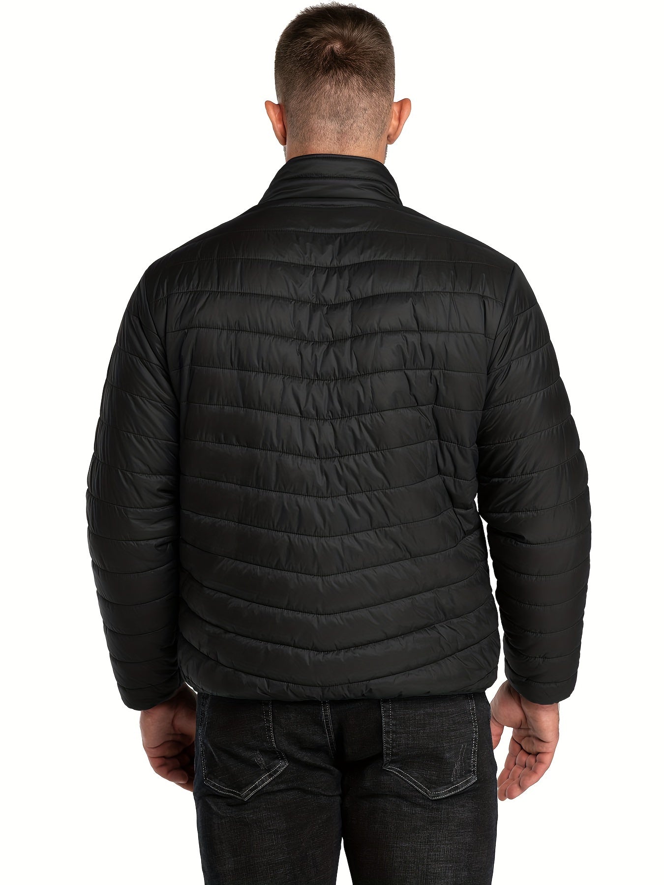 Men's Stand Collar Lightweight Thermal Winter Jacket