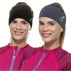 2Pcs Quick Dry Sports Headband Moisture Wicking & Breathable Unisex Headband