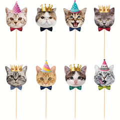 Cartoon Cat Party Decorations for Cat's Birthday Celebration
