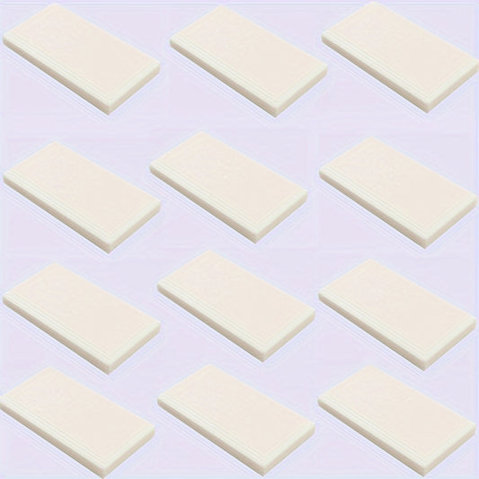 12pcs Building Block Set 2x4 Low Wall Flat Bricks Mixed Colors ABS Construction
