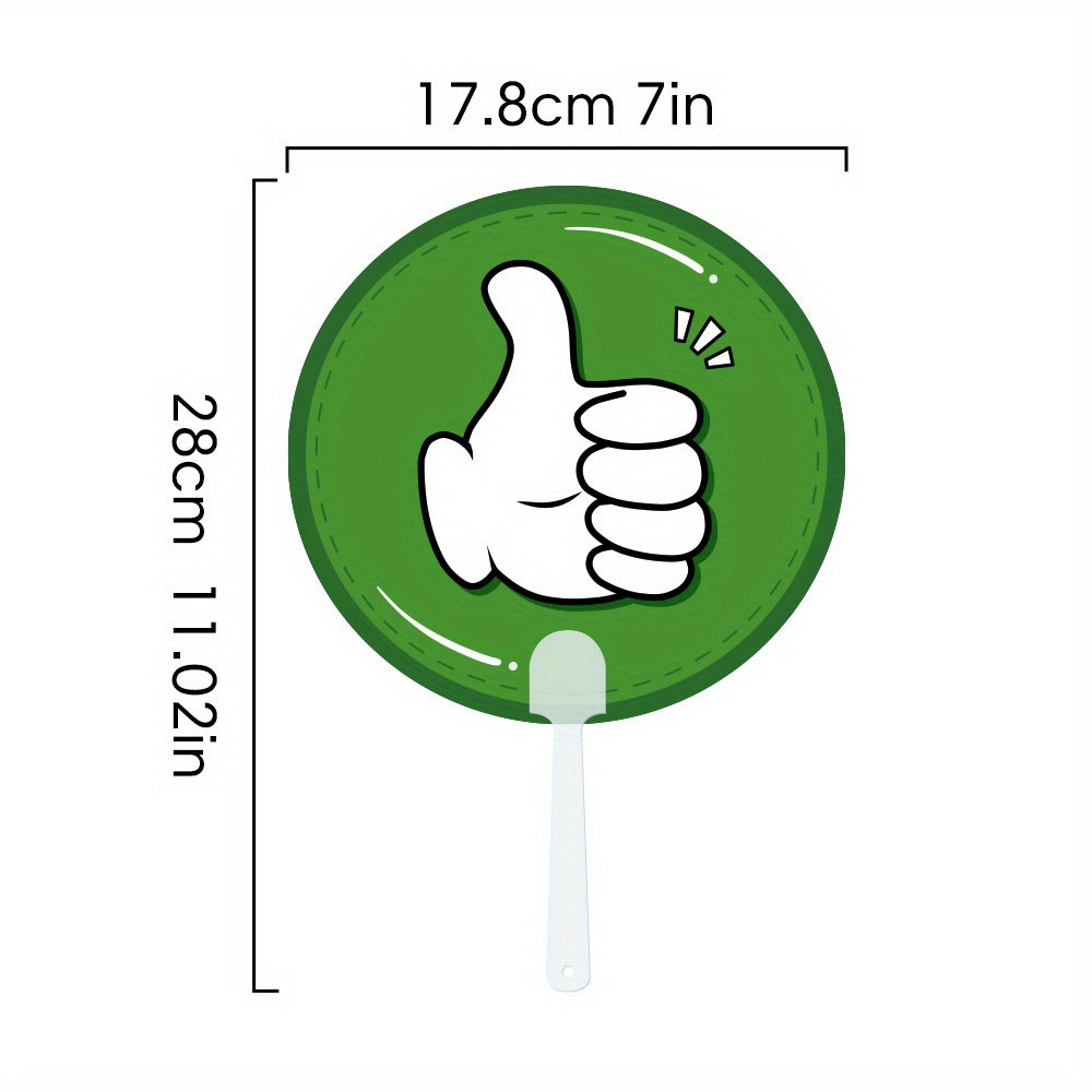 10pcs Double Sided Thumbs Up Down Voting Paddles Classroom Supplies PP Material
