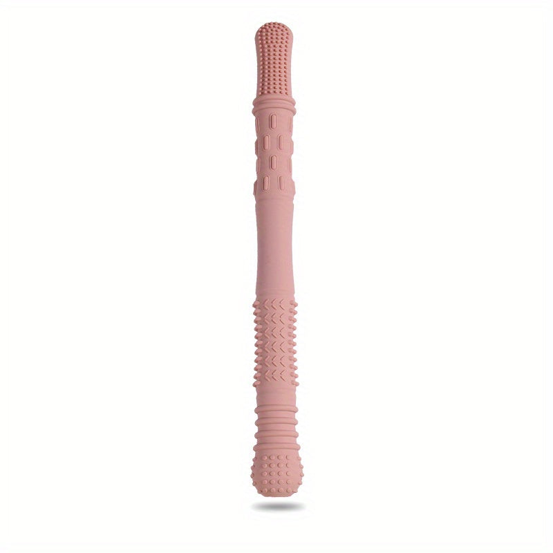 Silicone Teething Toy for Babies Kids Hollow Teether Tube Chew Straw Sensory