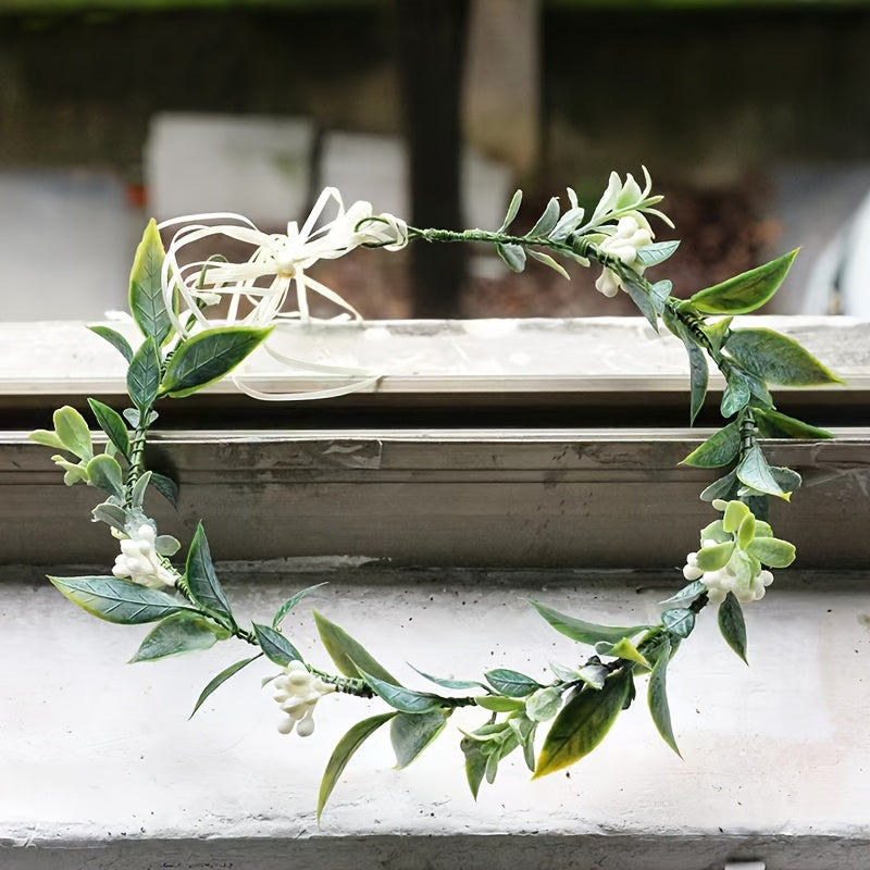 Forest Photoshoot Greenery Floral Crown Bride's Vacation Wedding Head Flower