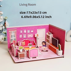 3D Puzzle Model Paper DIY Toy for Girls