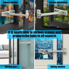 Child Metal Window Safety Lock Baby Sliding Window Restraint