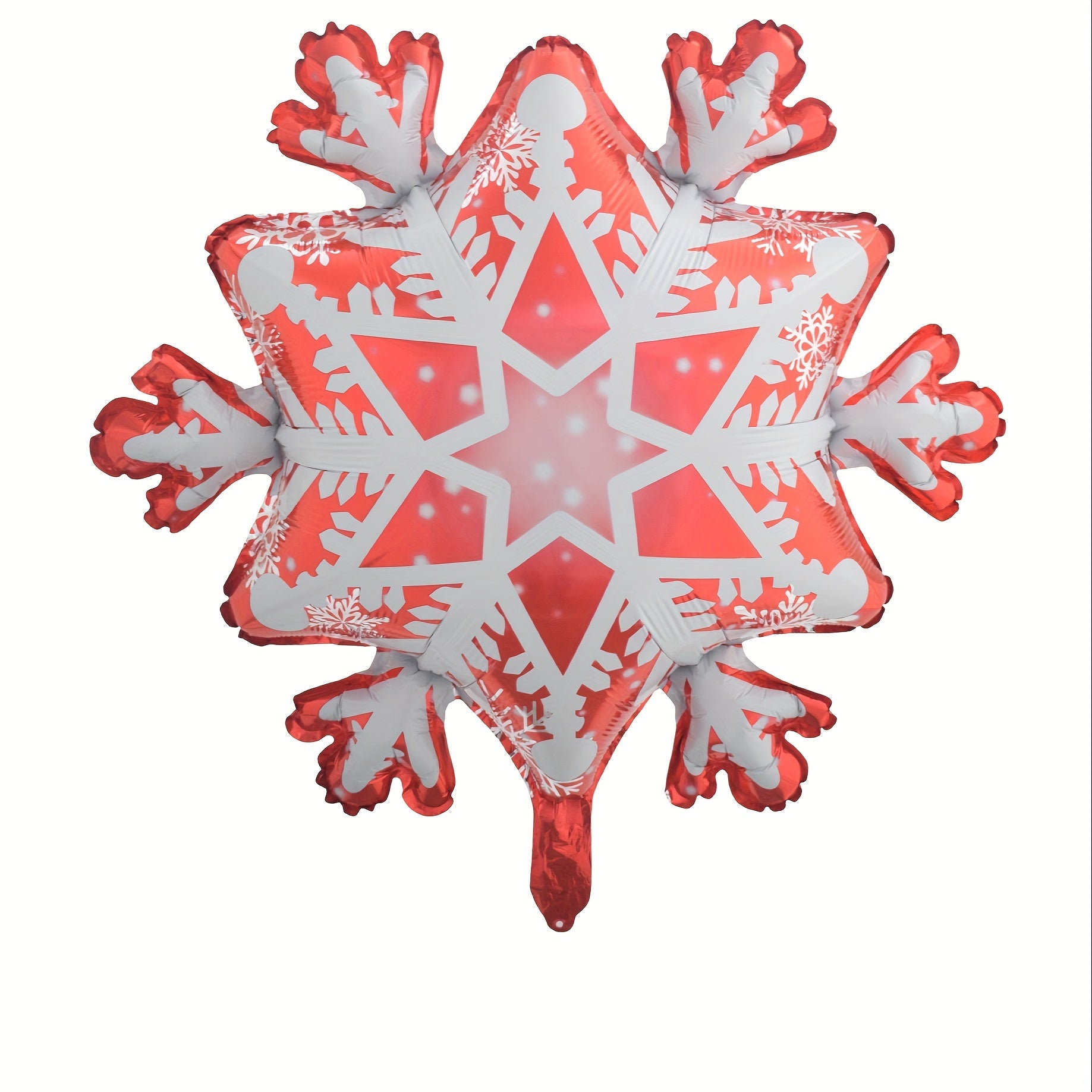 6pcs Large Snowflake Foil Balloons Christmas Winter Helium Snowflake Balloon